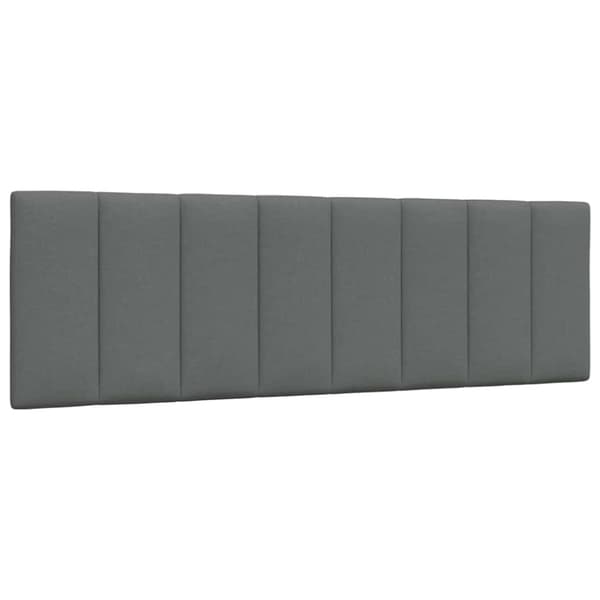Headboard Cushion "Hanko" Dark Grey 160 cm Fabric