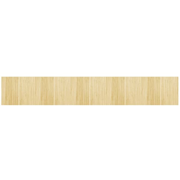 Matta rektangulär ljus naturlig 80x500 cm bambu