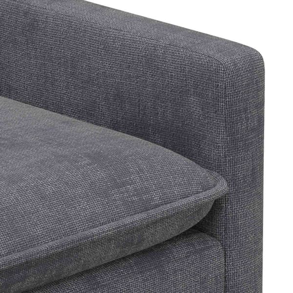 Soffset 2 pcs Mörkgrå Polyester