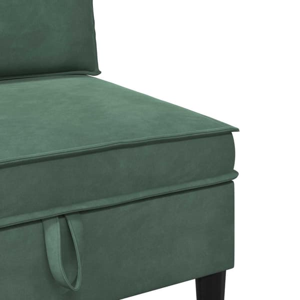 Möbelset för vardagsrummet med kudde 4 pcs Havgrön Sammet