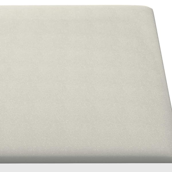 Väggsänggavel 12 pcs Kräm 30 x 30 cm Sammet