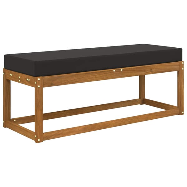 Utomhus sitskudde Svart 111,5 x 40 x 8 cm 100% Polyester
