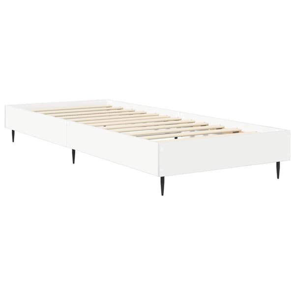 Sängram Vit 80 x 200 cm Konstruerat trä