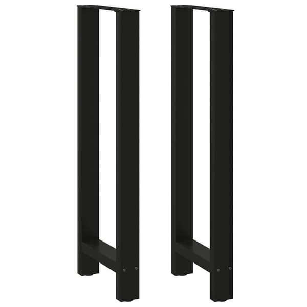 Barbordsben svarta 2 st 50x(110-111) cm stål