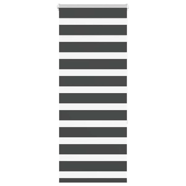 Rullgardin zebra svart 60x150 cm tyg bredd 55,9 cm polyester