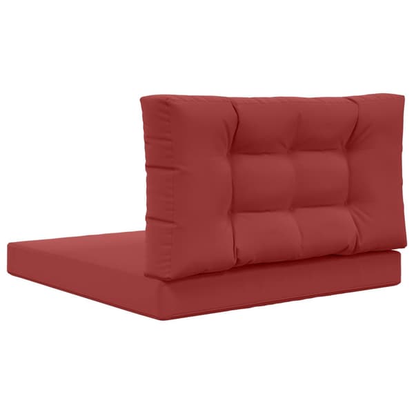 Utomhus Soffa Kudde 2 pcs Vinröd Polyester