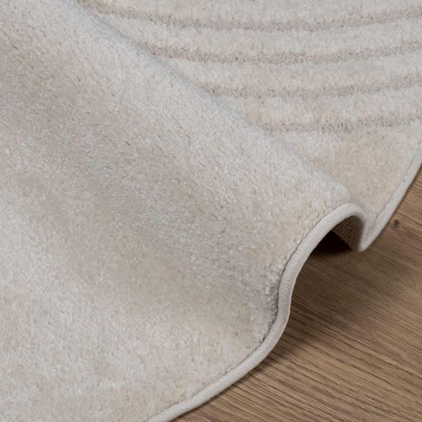 Områdesmattor Rund GALATI Kräm Ø 160 CM Polyester