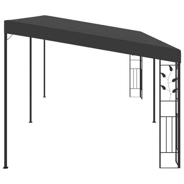 Väggmonterad paviljong 6x3x2,5 m antracit