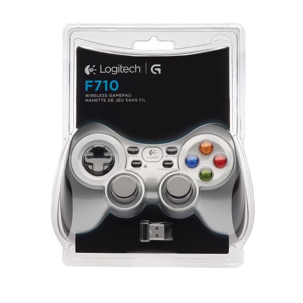 Logitech G F710 Svart, Silver RF Spelplatta Analog / Digital PC
