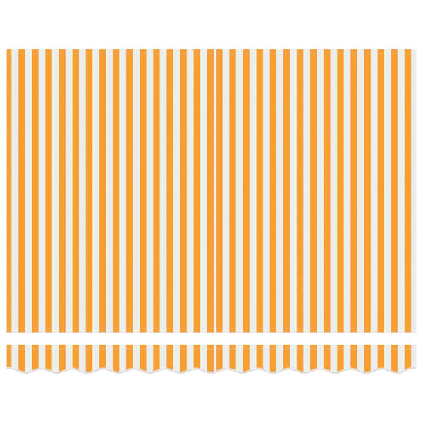 Markisväv Gul och Vit 235 x 195 cm Polyester