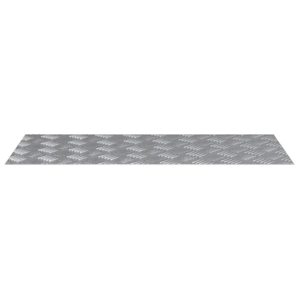 Trappsteg Rektangulär 4 pcs Silver 90 x 40 cm Aluminium