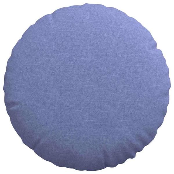 Sittkuddar 2 pcs Jeansblå Ø50 x 19 cm tyg