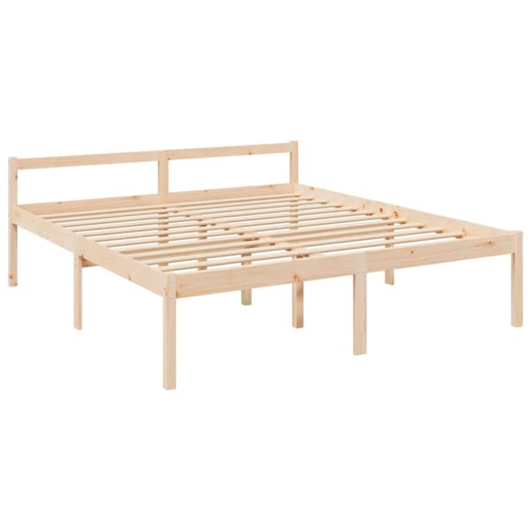 Säng 200x200 cm massiv furu