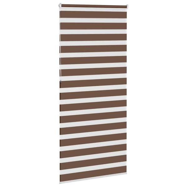 Rullgardin zebra brun 105x230 cm tyg bredd 100,9 cm polyester