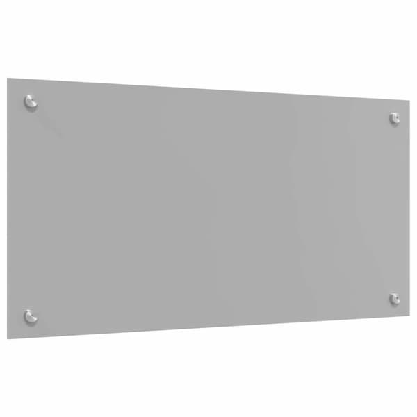 Köksskydd 2 pcs Ljusgrå 80 x 40 cm härdat glas