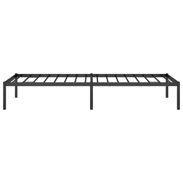 Sängram metall svart 75x190 cm
