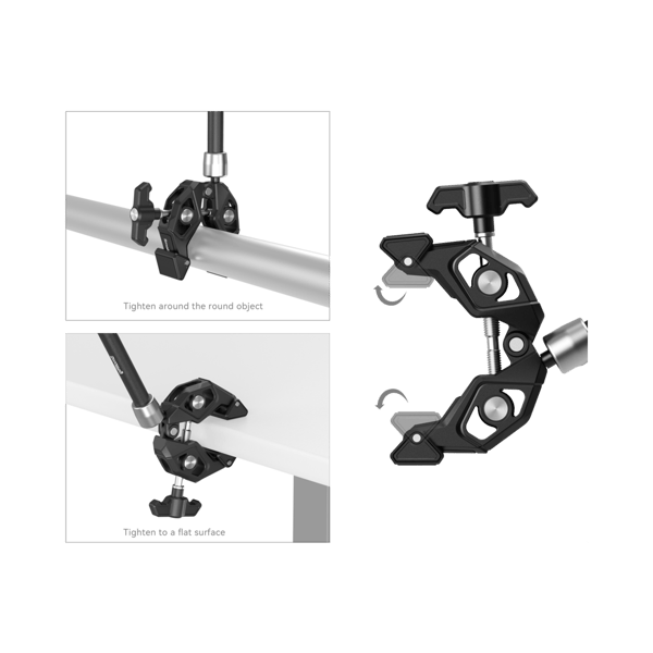 SmallRig 4454 Crab-Shaped Super Clamp Kit with Magic Arm