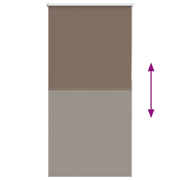 Mörkläggningsgardin kaffe 75x130 cm tyg bredd 70,7 cm polyester