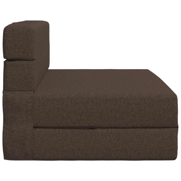 Fällsoffa säng Taupe 190 x 70 x 15 cm tyg