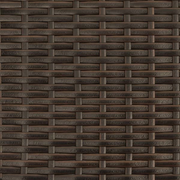 Solstolar 2 st med bord brun konstrotting