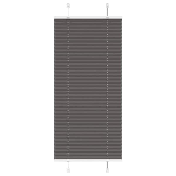 Plisserad persienn svart 55x150cm tyg bredd 54,4cm polyester