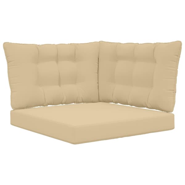 Utomhus Soffa Kudde 3 pcs Beige Polyester