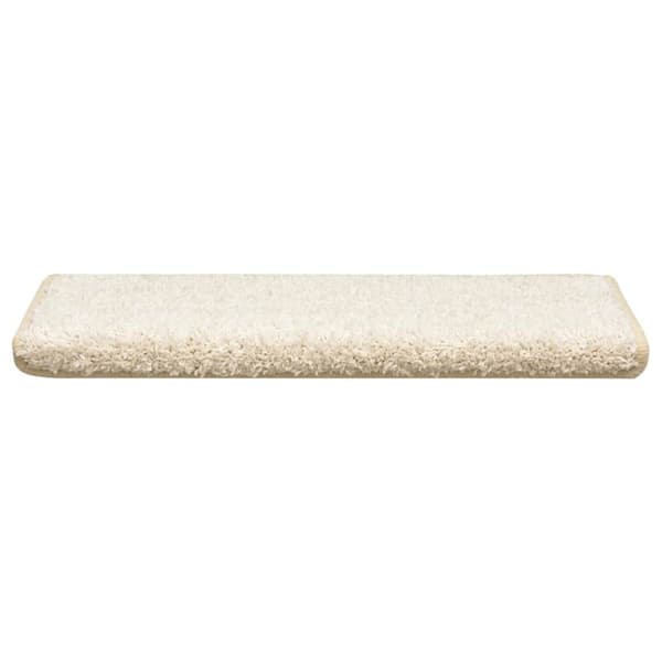 Trappmattor 30 st 65x21x4 cm vita rektangulära kanter