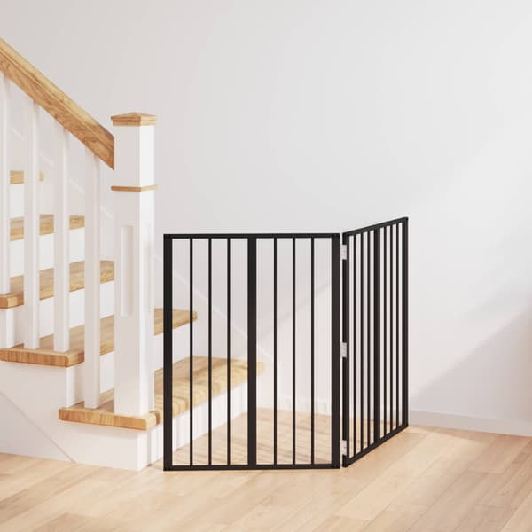 Hundgrind 2 pcs Svart 60 x 80 cm Galvaniserat Stål