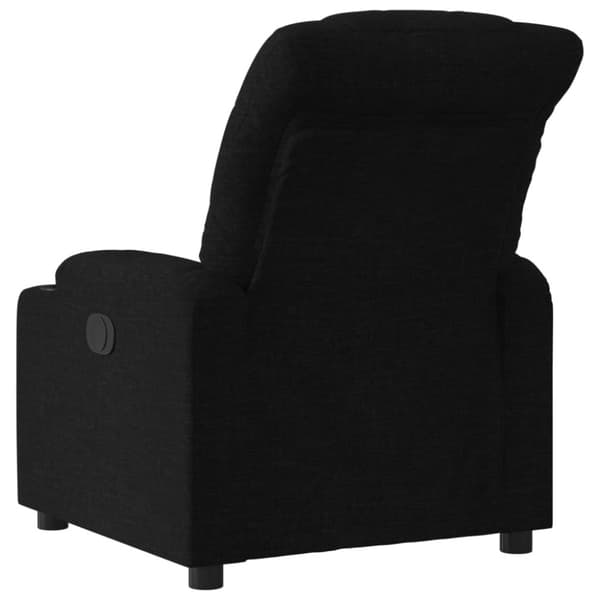 Reclinerfåtölj svart tyg