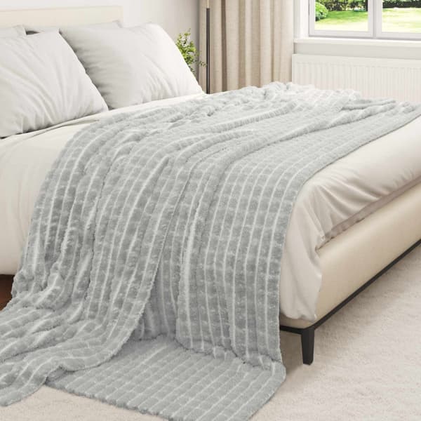 Filtar 6 pcs Grå 270 x 240 cm Fleece