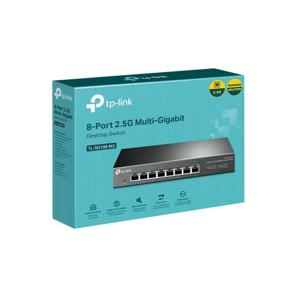 TP-Link TL-SG108-M2 - V1 - switch - 8 portar - ohanterad