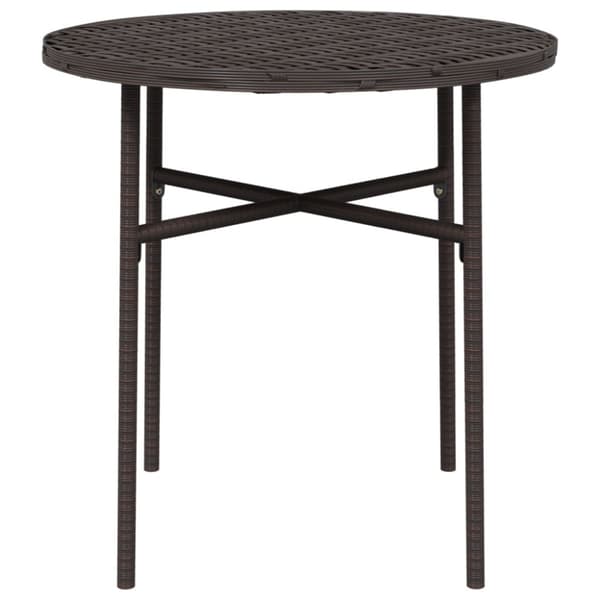 Trädgårdsbord brun 45 cm konstrotting