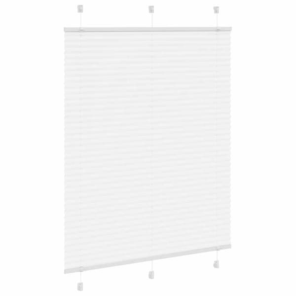 Plisserad persienn vit 110x100 cm tyg bredd 109,4cm polyester