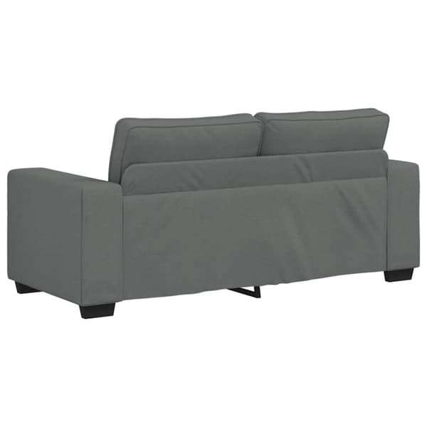 2-sitssoffa mörkgrå 180x77x82 cm tyg