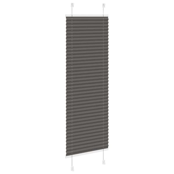 Plisserad persienn svart 40x100cm tyg bredd 39,4cm polyester