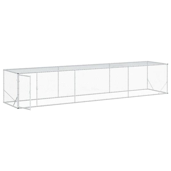 Hönsgård Silver 500 x 100 x 100 cm Galvaniserat stål
