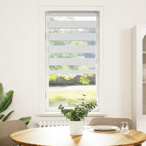 Rullgardin zebra vit 60x100 cm tyg bredd 55,9 cm polyester