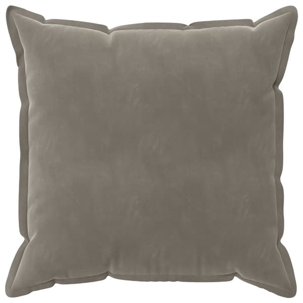 Kuddöverdrag 2 st HOUTEN Ljusgrå 60 x 60 cm Sammet