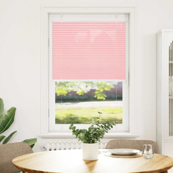 Plisserad persienn rosa 75x150 cm tyg bredd 74,4 cm polyester