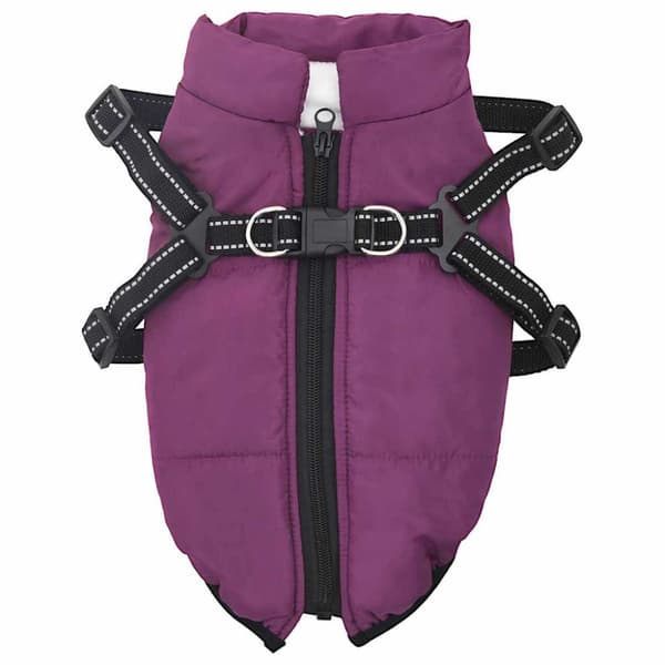 Hund Kappa Lila L36 Fleece och Polyester