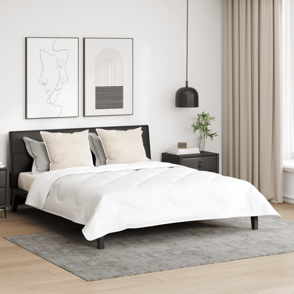 Kudde med kudde 2 pcs Vit 80 x 80 cm Bomull