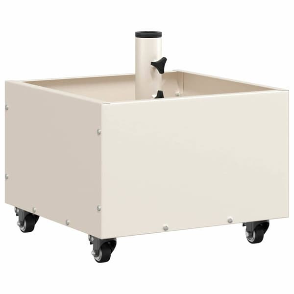 Parasollfot Vit 45 x 45 x 45 cm Stål