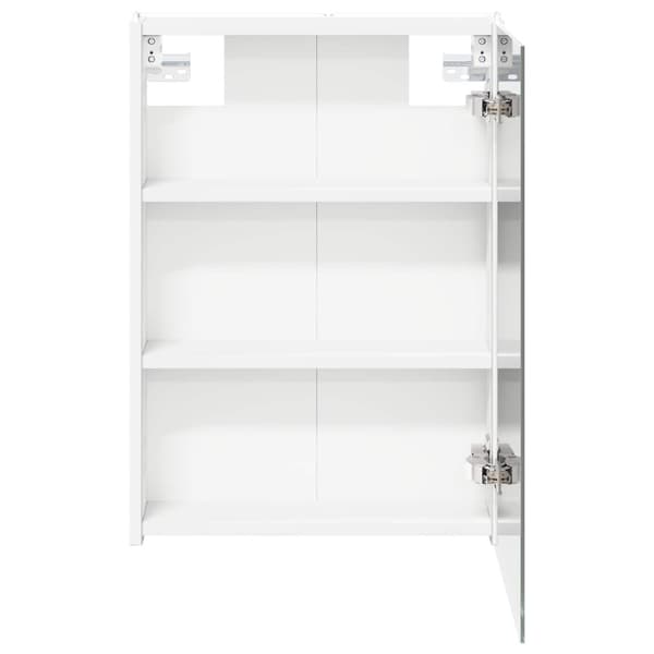 Badrumsspegelskåp Vit 43 x 11,5 x 60,5 cm Konstruerat trä