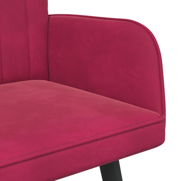 Tvåsitssoffa Vinröd 115 x 61 x 87 cm Sammet