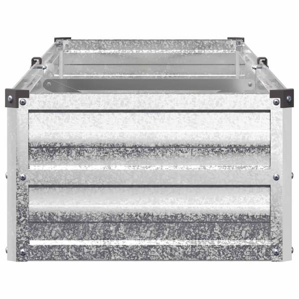 Höjd Trädgårdsbädd Silver 160 x 40 x 24 cm galvaniserad