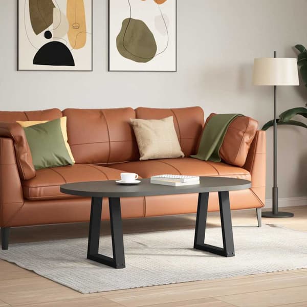 Soffbordsben V-formade 2 st svarta 28x(42-43,3) cm stål