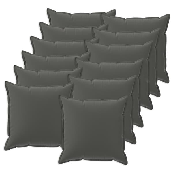 Kuddöverdrag 12 st HOUTEN Antracit 40 x 40 cm Polyester