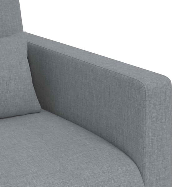 Soffset 2 pcs Ljusgrå 158 x 78 x 80 cm tyg