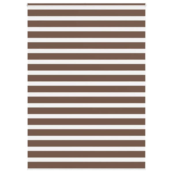 Rullgardin zebra brun 160x200 cm tyg bredd 155,9 cm polyester
