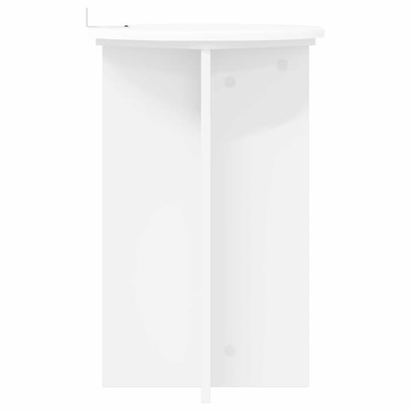 Växtställ 2 pcs Vit Ø40 x 60 cm Konstruerat trä
